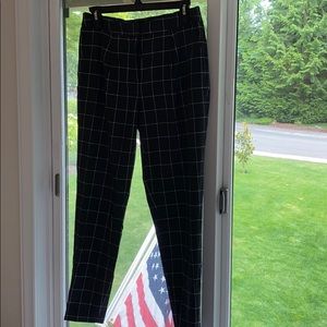 Grey trouser with window pain detail